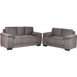 Sofá Liverpool 3 e 2 Lugares Chenile Cinza - Paropas